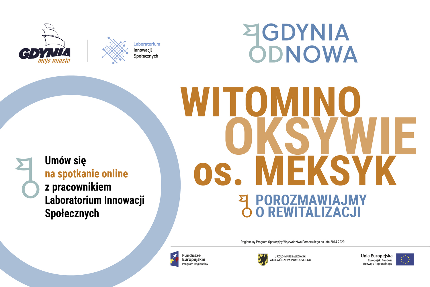 styczniowe spotkania online z mieszkańcami dot. rewitalizacji Oksywia, Witomina i os. Meksyk